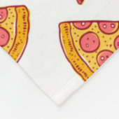 Leuk Pizza Slice Patroon Fleece Deken (Hoek)