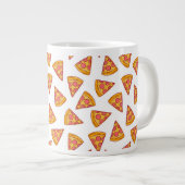 Leuk Pizza Slice Patroon Grote Koffiekop (Voorkant rechts)