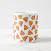 Leuk Pizza Slice Patroon Grote Koffiekop (Voorkant)