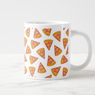Leuk Pizza Slice Patroon Grote Koffiekop