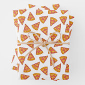 Leuk Pizza Slice Patroon Inpakpapier Vel (In situ)