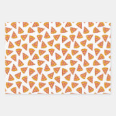 Leuk Pizza Slice Patroon Inpakpapier Vel (Voorkant)