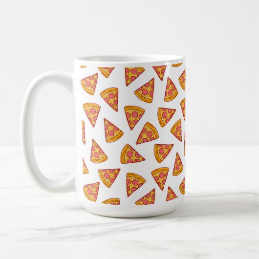 Leuk Pizza Slice Patroon Koffiemok (Links)