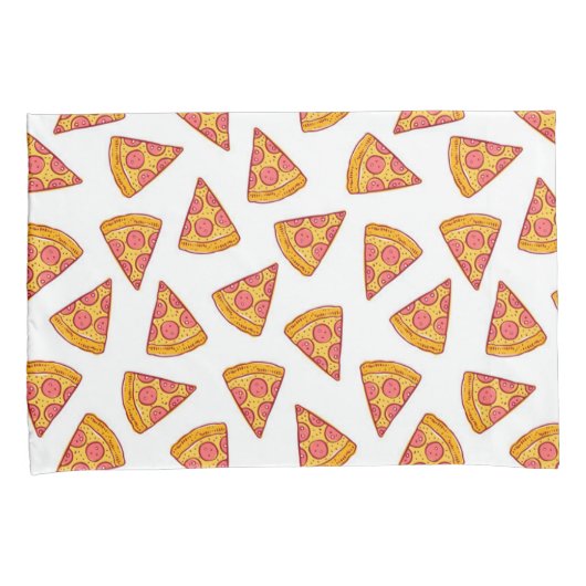 Leuk Pizza Slice Patroon Kussensloop (Voorkant-Rechts)