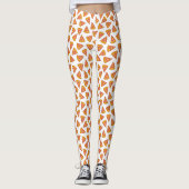Leuk Pizza Slice Patroon Leggings (Voorkant)