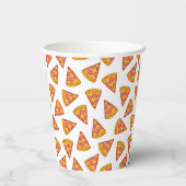 Leuk Pizza Slice Patroon Papieren Bekers (Achterkant)
