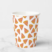 Leuk Pizza Slice Patroon Papieren Bekers (Links)