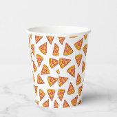 Leuk Pizza Slice Patroon Papieren Bekers (Rechts)
