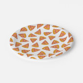 Leuk Pizza Slice Patroon Papieren Bordje (Gekanteld)