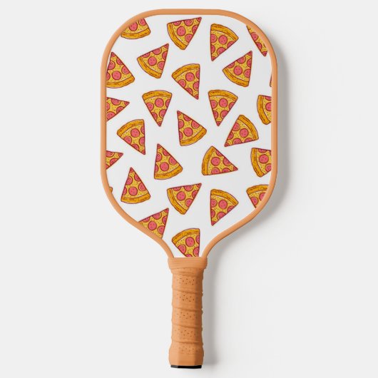 Leuk Pizza Slice Patroon Pickleball Paddle (Achterkant)