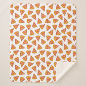 Leuk Pizza Slice Patroon Sherpa Deken (Voorkant)