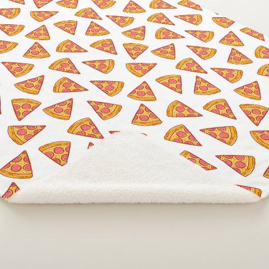 Leuk Pizza Slice Patroon Sherpa Deken (3/4)