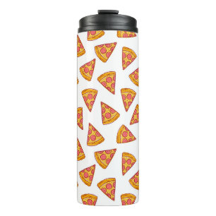 Leuk Pizza Slice Patroon Thermosbeker