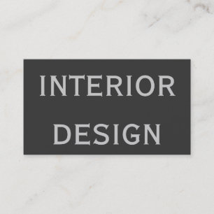 Leuk Plain Grey Interior Designer Visitekaartje