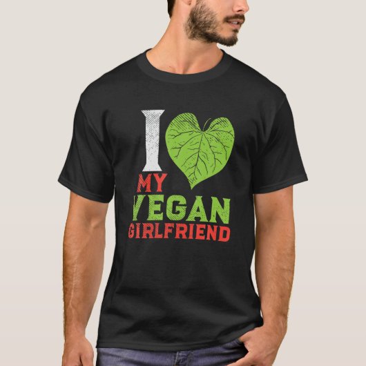 Leuk Plant Gebaseerd Vegan Paar Ik Hou Van Mijn Ve T-shirt (Voorkant)