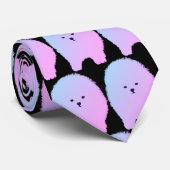 Leuk pluizig hondenkunst Stropdas (Opgerold)