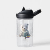 Leuk Polar Beer Boek Kinder School Gepersonaliseer Waterfles (Links)