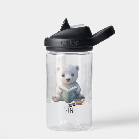Leuk Polar Beer Boek Kinder School Gepersonaliseer Waterfles (Links)