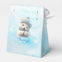 Leuk Polar Beer Winterblauw Baby shower Haar Boy