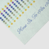 Leuk Polka Dot Design Tissuepapier (Detail)