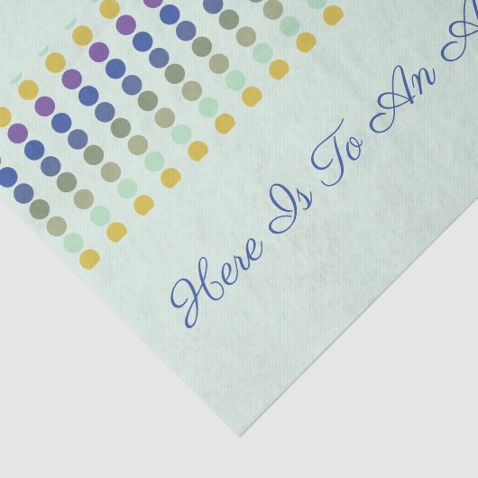 Leuk Polka Dot Design Tissuepapier (Detail)