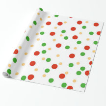 Leuk Polka Dot Kerst inpakpapier