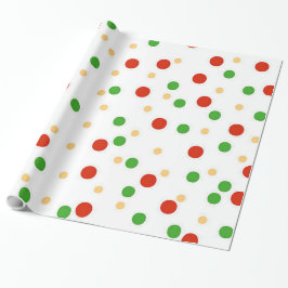 Leuk Polka Dot Kerst inpakpapier