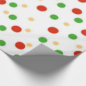 Leuk Polka Dot Kerst inpakpapier (Hoek)