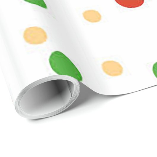 Leuk Polka Dot Kerst inpakpapier (Rol Hoek)