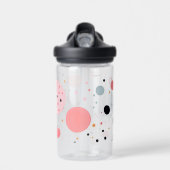 Leuk polka stippenpatroon waterfles (Voorkant)