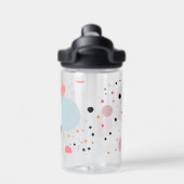 Leuk polka stippenpatroon waterfles (Achterkant)