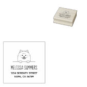 Leuk Pommerse Hond Adres Rubberstempel (Gestempeld)