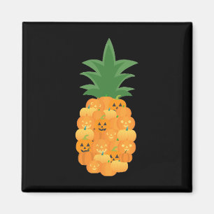 Leuk pompoen feestkostuum voor ananas liefhebber magneet
