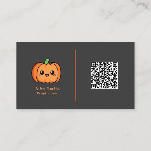 Leuk pompoen Visitekaartje (Achterkant)