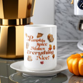 Leuk "Pompoenkruid maakt alles leuk" Feestelijk Koffiemok