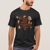 Leuk "Pompoenkruid maakt alles leuk" Feestelijk T-shirt (Voorkant)