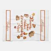 Leuk "Pompoenkruid maakt alles leuk" Feestelijk Theedoek (Horizontaal)