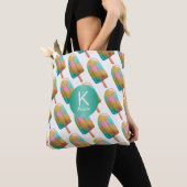 Leuk Popsicle patroon met je Monogram Tote Bag (Dichtbij)