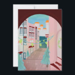 Leuk Portugees Prettig Kerstfeest  Feestdagenkaart<br><div class="desc">wens uw geliefden een vrolijk feest met deze charmante hand geïllustreerde Portugese kerstkaarten.</div>