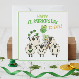 Leuk, prettig St. Patrick's Day voor jou Ierse sch Feestdagenkaart