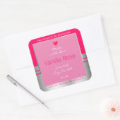Leuk Product Verpakking Label Girly Pink en Silver (Envelop)
