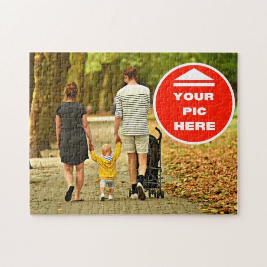 Leuk! Puzzel - Gepersonaliseerd - 11" x 14", 252 s (Horizontaal)