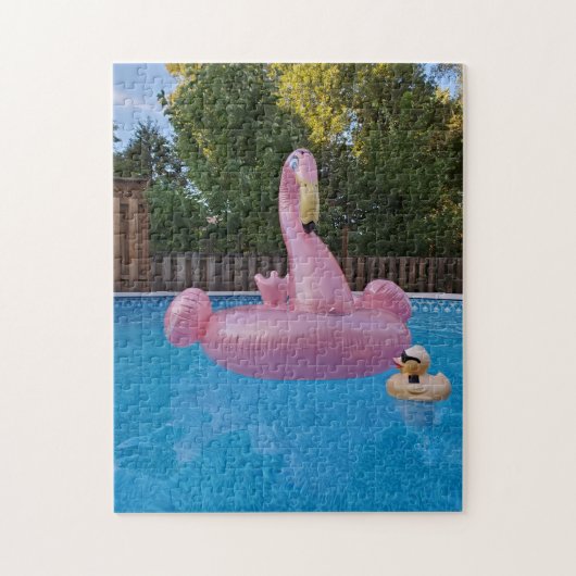 Leuk! Puzzel - Zomerdag bij het zwembad (Verticaal)