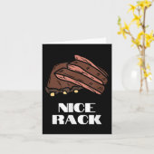 Leuk rack - Grappige ribben & versterker; BBQ Kaart (Gele Bloem)