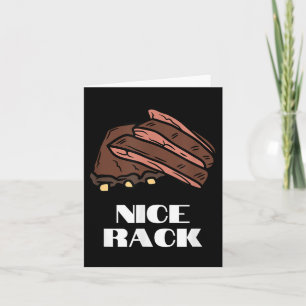 Leuk rack - Grappige ribben & versterker; BBQ Kaart