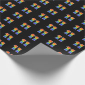 Leuk Rainbow Spectrum Pattern "11" Evenementnummer Cadeaupapier (Hoek)