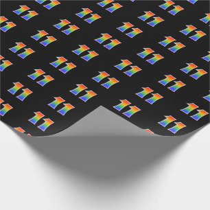 Leuk Rainbow Spectrum Pattern "11" Evenementnummer Cadeaupapier