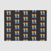 Leuk Rainbow Spectrum Pattern "11" Evenementnummer Tissuepapier (Voorkant)