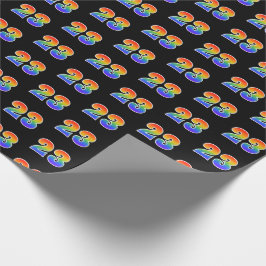 Leuk Rainbow Spectrum Pattern "23" Evenementnummer Cadeaupapier