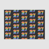 Leuk Rainbow Spectrum Pattern "27" Evenementnummer Tissuepapier (Voorkant)